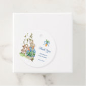 Étiquettes Cadeau Peter Rabbit Baby shower Merci de  (En situation)