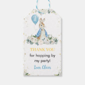 Étiquettes-cadeau Peter Rabbit Merci Balise Anniversaire (Devant)