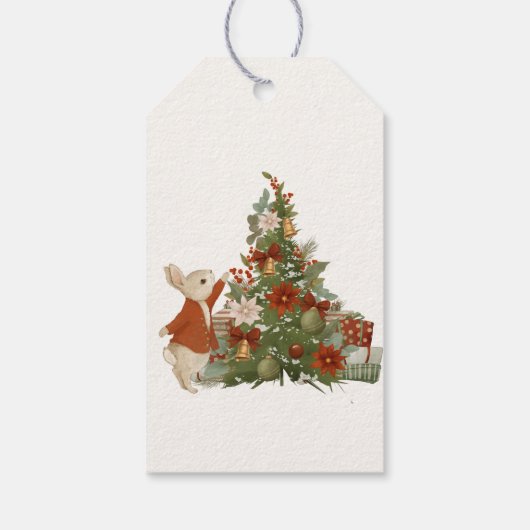 Étiquettes-cadeau Peter Rabbit Noël (Dos)