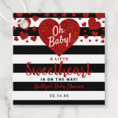 Étiquettes Cadeau Petit amour Baby shower de la Saint Valentin (Devant)