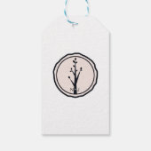 Étiquettes-cadeau Petit Arbre Rustique Nature Mariage Personnalisé F (Dos)