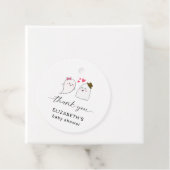 Étiquettes Cadeau Petit Baby shower Boo Halloween Merci Script (En situation)