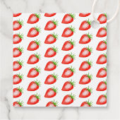 Étiquettes Cadeau Petit Baby shower de fraises doux (Dos)