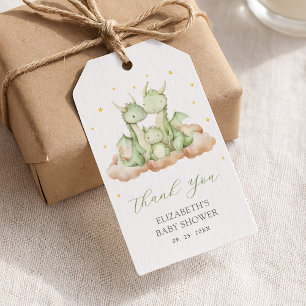 Étiquettes-cadeau Petit Baby shower Dragon