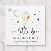 Étiquettes Cadeau Petit Baby shower fantôme d'Halloween Boo (Devant)