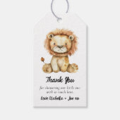 Étiquettes-cadeau Petit Baby shower Lion mignon (Devant)
