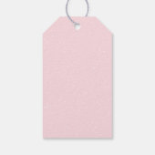 Étiquettes-cadeau Petit Baby shower rose Snowflake (Dos)