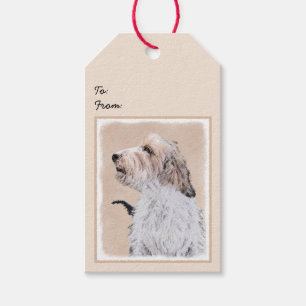 Étiquettes-cadeau Petit Basset Griffon Vendéen Peinture - Chien Art