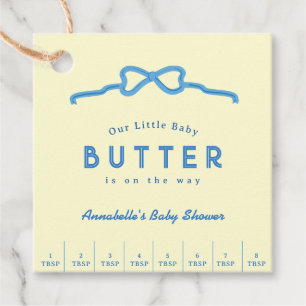 Étiquettes Cadeau Petit Bébé Papillon Bleu Baby Shower