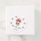 Étiquettes Cadeau Petit champignon - Baby shower merci (En situation)