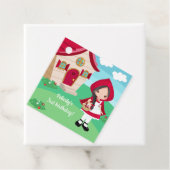 Étiquettes Cadeau Petit chaperon Rouge Filles de conte de Fairytale  (En situation)