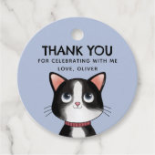 Étiquettes Cadeau Petit chat merci (Devant)