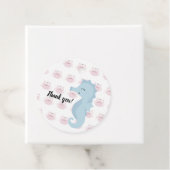 Étiquettes Cadeau Petit cheval de mer (En situation)