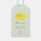 Étiquettes-cadeau Petit Citron Mignon Merci Citron (Dos)