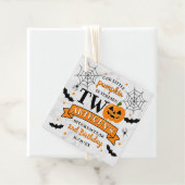 Étiquettes Cadeau Petit Citrouille à deux heures d'Halloween 2e anni (En situation)