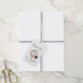 Étiquettes-cadeau Petit Citrouille Sur Le Chemin Baby shower Drapeau (Avec de la ficelle)