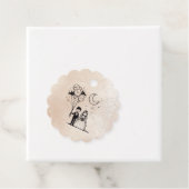 Étiquettes Cadeau Petit couple éffrayant (En situation)