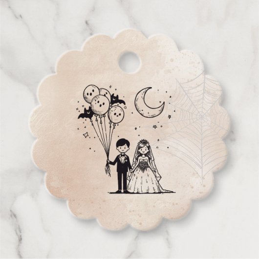 Étiquettes Cadeau Petit couple éffrayant (Devant)