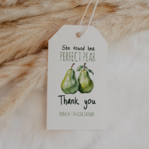 Étiquettes-cadeau Petit déjeuner élégant aux fruits Poire parfaite p