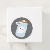 Étiquettes Cadeau Petit fantôme piégé (En situation)