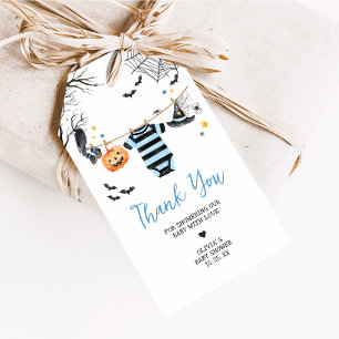 Étiquettes-cadeau Petit garçon Boo Halloween Citrouille Baby Favoris