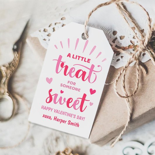 Étiquettes-cadeau Petit gâteau pour un sucré - Saint-Valentin