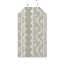 Petit Ikat Soft Sage à Petite Échelle sur Crème