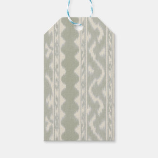 Étiquettes-cadeau Petit Ikat Soft Sage à Petite Échelle sur Crème