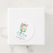 Étiquettes Cadeau Petit lapin - baby shower (En situation)