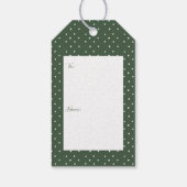 Étiquettes-cadeau Petit lapin enfoui dans la cheminée Arbre de Noël (Dos)