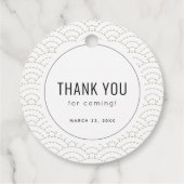 Étiquettes Cadeau Petit Merci de Baby shower en dumping (Dos)