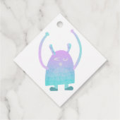 Étiquettes Cadeau Petit Monstre Bleu (Dos)