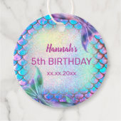 Étiquettes Cadeau petit motif de sirène (Devant)