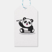Étiquettes-cadeau petit panda mignon (Dos)