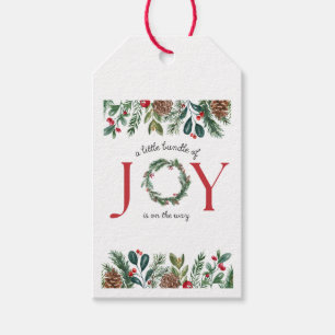Étiquettes-cadeau petit paquet d'autocollants de baby shower de joie
