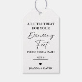 Étiquettes-cadeau Petit traitement moderne pour la danse pieds Maria (Devant)