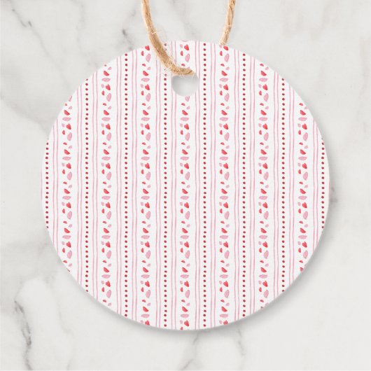 Étiquettes Cadeau Petite Amoureuse Est Sur Le Chemin Baby shower Fil (Dos)