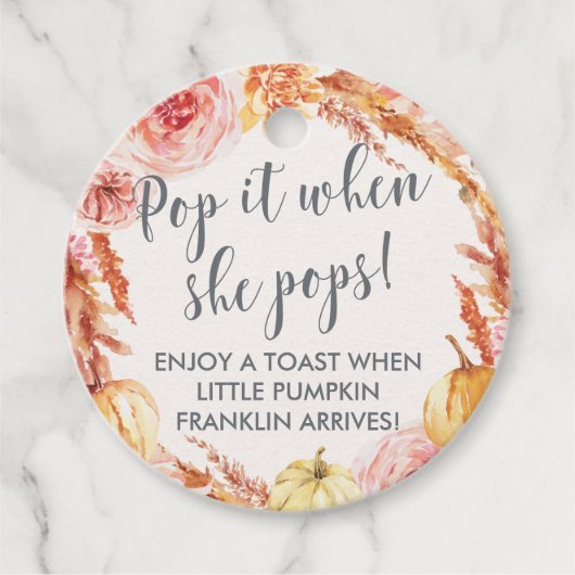 Étiquettes Cadeau Petite citrouille la pop quand elle popote des éti (Devant)