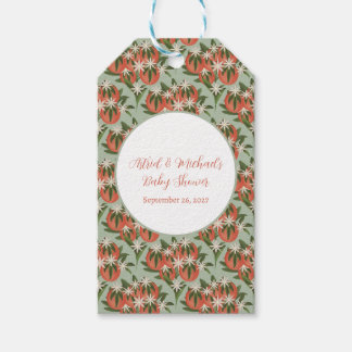 Étiquettes-cadeau Petite Clémentine Sage | Baby Shower Citrus