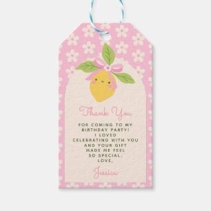Étiquettes-cadeau Petite Coquine Lemon & Daisies 1er Anniversaire Me