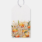 Étiquettes-cadeau Petite cuite Baby shower orange Citrus Merci (Dos)