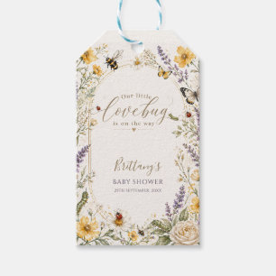 Étiquettes-cadeau Petite Fête de Naissance de Bébé Libellule Fleur S