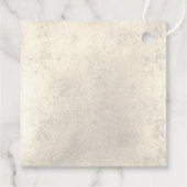 Étiquettes Cadeau petite fille Baptême croix sainte (Dos)