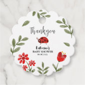 Étiquettes Cadeau Petite fille bug est en chemin fille baby shower (Devant)