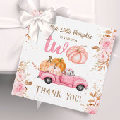 Étiquettes Cadeau Petite fille Citrouille Pink Truck Automne 2e anni