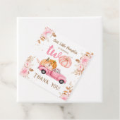 Étiquettes Cadeau Petite fille Citrouille Pink Truck Automne 2e anni (En situation)