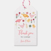 Étiquettes-cadeau Petite Fille De Poulets Ferme Pâques Poulet Annive (Devant)