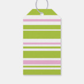 Étiquettes-cadeau Petite fille Dinosaur Tutu Rose Vert Anniversaire (Dos)