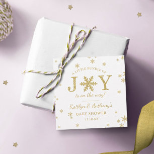 Étiquettes Cadeau Petite Offre De Joie Baby shower De Noël