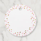 Étiquettes Cadeau Petite princesse fille Anniversaire Couronne d'or (Dos)